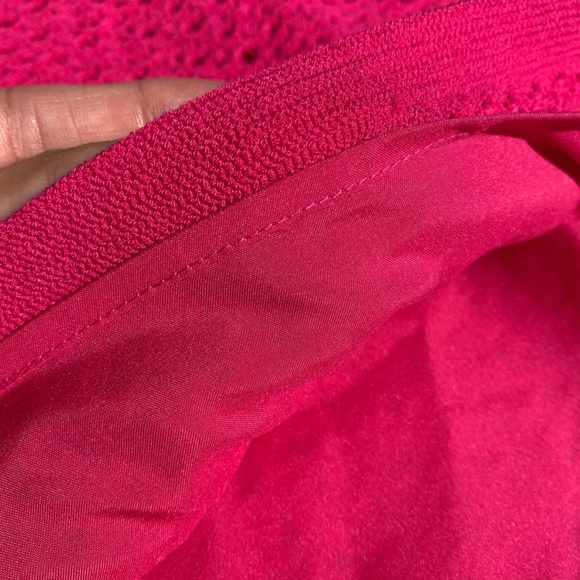 💕 BANANA REPUBLIC HOT PINK PERFORATED DRESS! - Picture 9 of 11